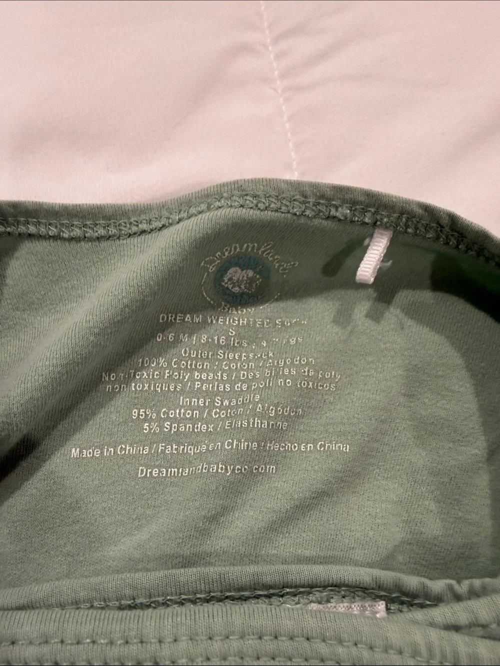 Quilted Blue & Green Baby Sleep Sack by (unspecified)